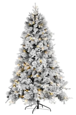 Alberi Natale Con Luci>Bizzotto ALBERO ARVES INNEVATO H180-1383RAMI 230L