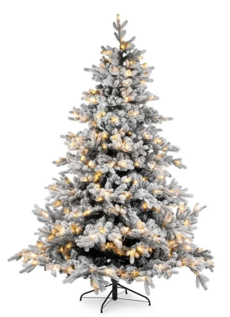 Alberi Natale Con Luci>Bizzotto ALBERO MASSIVE INNEVATO H210-2853R 450L