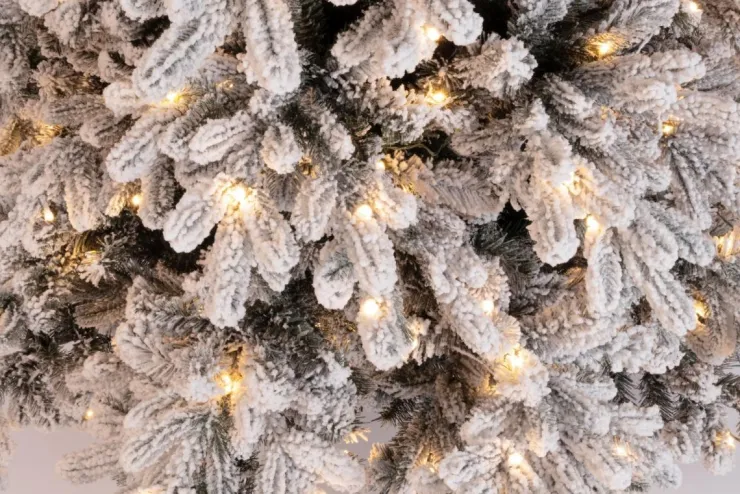 Alberi Natale Con Luci>Bizzotto ALBERO MASSIVE INNEVATO H210-2853R 450L