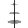 Vassoi E Centro Tavola>Bizzotto ALZATA 4P DECORATIVA MALLET NERO H123