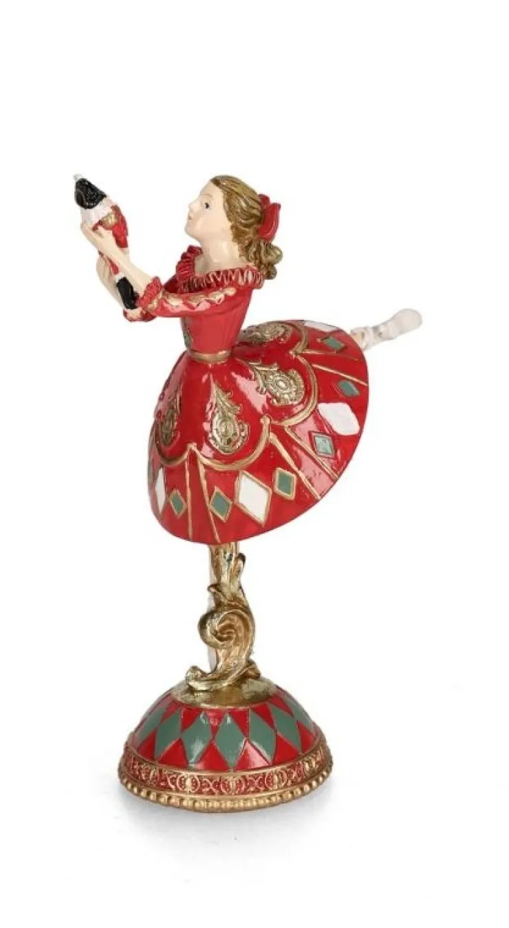 Oggettistica>Bizzotto BALLERINA JOCELIN STAND ROSSO H21,3