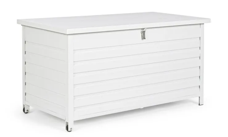 Carrelli E Bauli>Bizzotto BAULE PORTA CUSCINI SMALL CON RUOTE BIANCO YK11 - ATLANTIC
