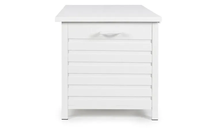 Carrelli E Bauli>Bizzotto BAULE PORTA CUSCINI SMALL CON RUOTE BIANCO YK11 - ATLANTIC