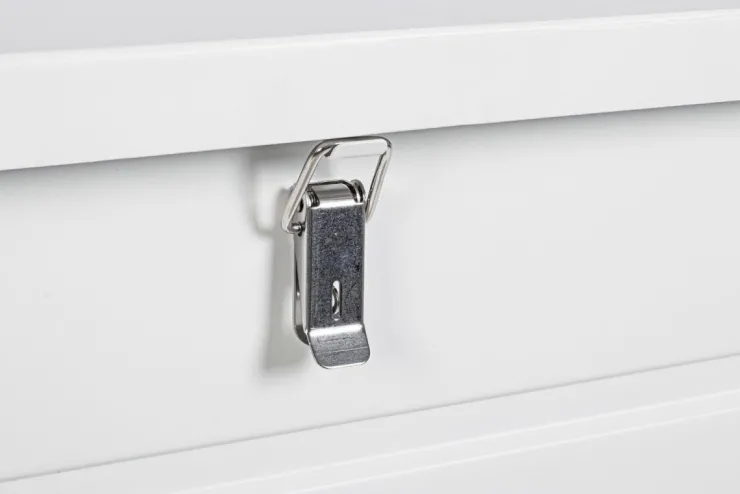 Carrelli E Bauli>Bizzotto BAULE PORTA CUSCINI SMALL CON RUOTE BIANCO YK11 - ATLANTIC