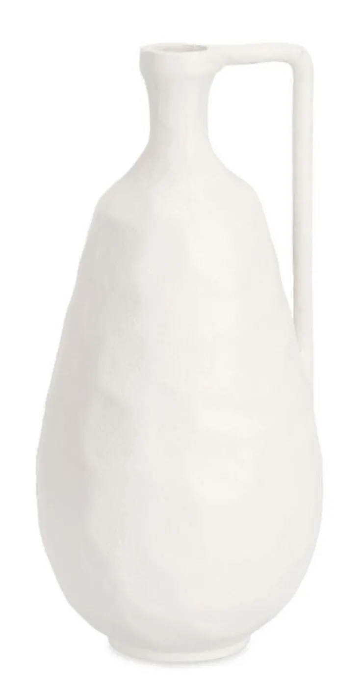 Coprivasi>Bizzotto BOTTIGLIA DECORATIVA HISAR BIANCO H35