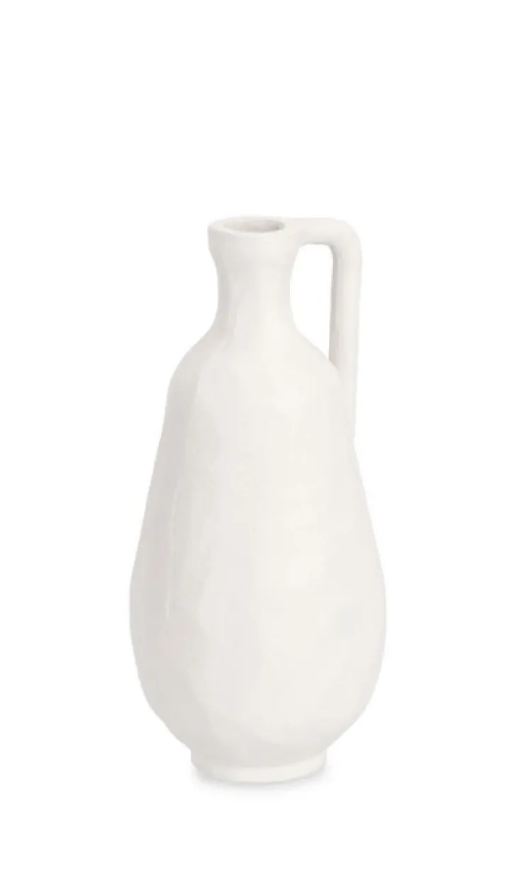 Coprivasi>Bizzotto BOTTIGLIA DECORATIVA HISAR BIANCO H23