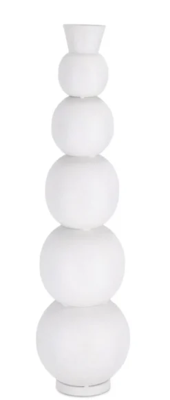 Coprivasi>Bizzotto BOTTIGLIA DECORATIVA RIDHI BIANCO H76