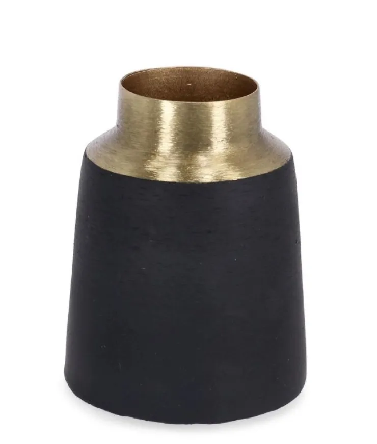 Coprivasi>Bizzotto BOTTIGLIA DECORATIVA SAAD ORO NERO H10