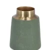 Coprivasi>Bizzotto BOTTIGLIA DECORATIVA SAAD VERDE ORO H10