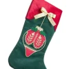 Oggettistica>Bizzotto CALZA FESTIVE ROSSO-VERDE 45X28
