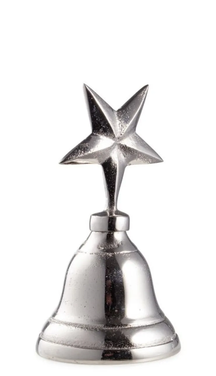 Oggettistica>Bizzotto CAMPANA GLOWER STELLA ARGENTO