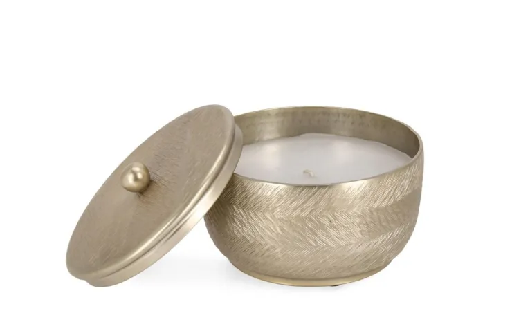 Candele>Bizzotto CANDELA C-COPERCHIO CLAMP ORO D14