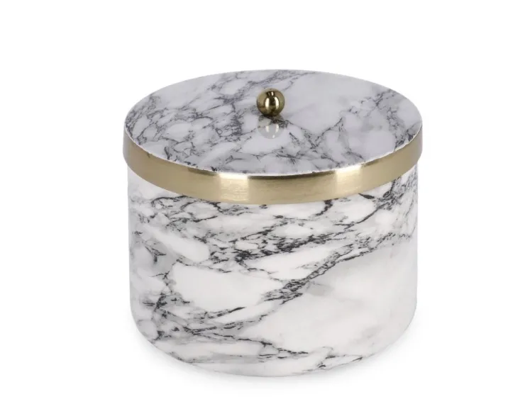 Candele>Bizzotto CANDELA C-COPERCHIO MARSHA BIANCO D13,5