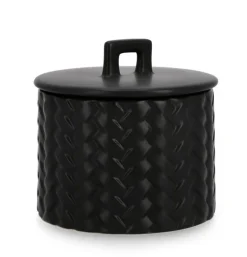 Candele>Bizzotto CANDELA C-COPERCHIO TWINE NERO Ø14,5