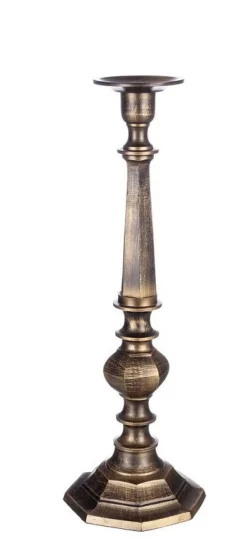 Portacandele>Bizzotto CANDELABRO CHANDANA 1FUOCO BRUNITO H53