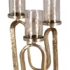 Portacandele>Bizzotto CANDELABRO SAGAR 3FUOCHI ORO H29