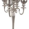 Portacandele>Bizzotto CANDELABRO SHARYN 5FUOCHI ARGENTO H62