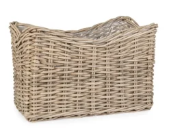Ceste Decorative>Bizzotto CESTA HARIS RETT GRIGIO 100X65H