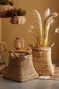 Ceste Decorative>Bizzotto CESTA 2M THIARA QU NATURALE 50X54H
