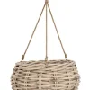 Ceste Decorative>Bizzotto CESTA SOSP. YULIA GRIGIO D60X30H