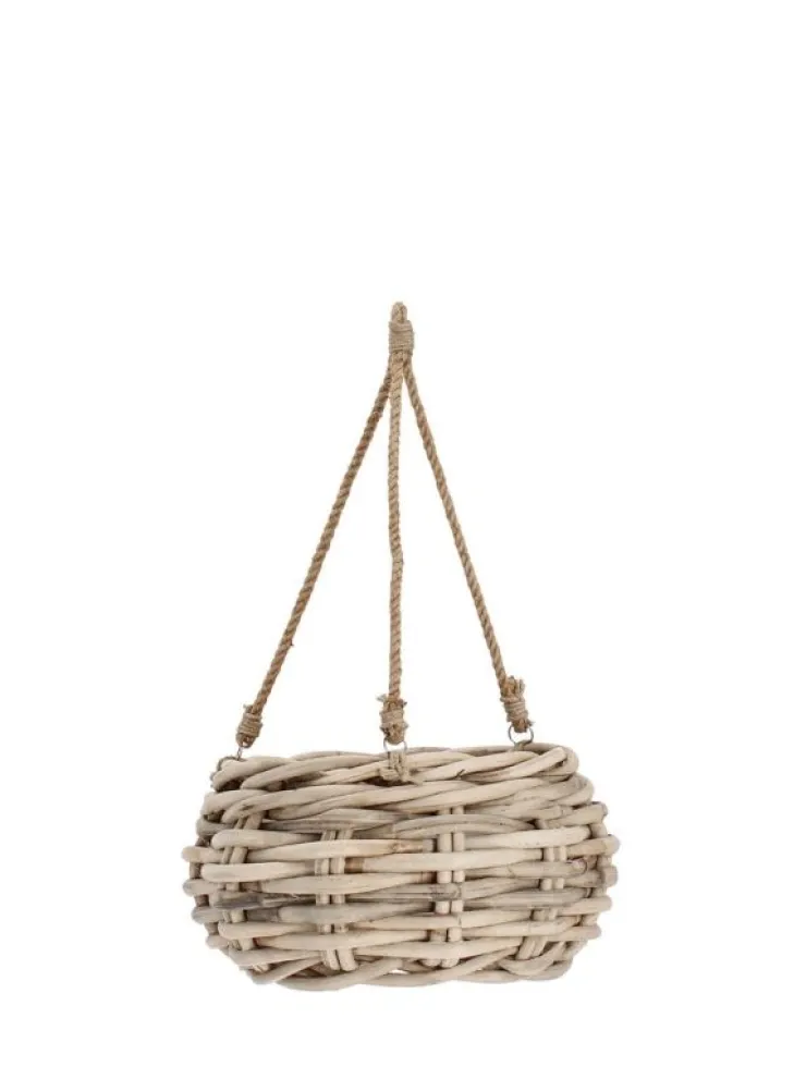 Ceste Decorative>Bizzotto CESTA SOSP. YULIA GRIGIO D40X20H
