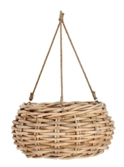 Ceste Decorative>Bizzotto CESTA SOSP. YULIA NATURALE D60X30H