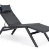 Lettini, Sdraio E Chaise Longue>Bizzotto CHAISE LONGUE IN ALLUMINIO ANTRACITE JX55 - KRION