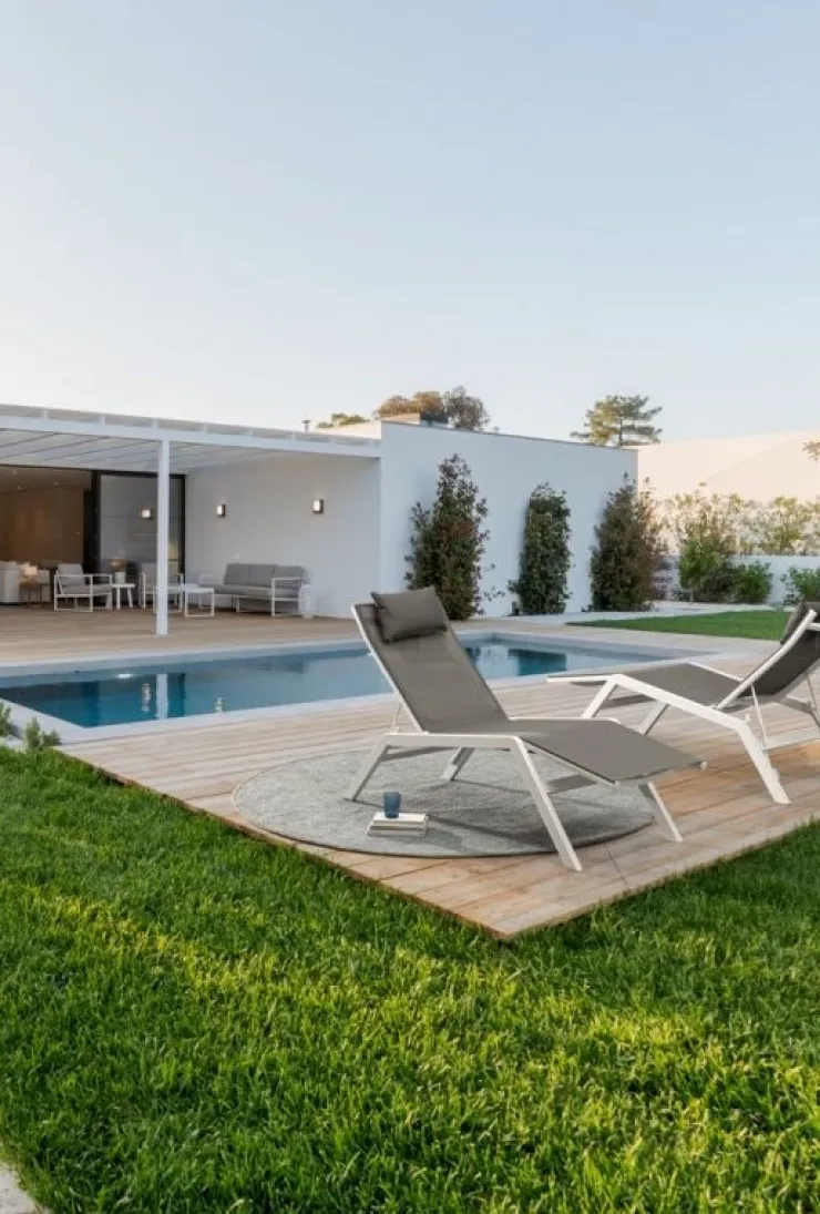 Lettini, Sdraio E Chaise Longue>Bizzotto CHAISE LONGUE IN ALLUMINIO BIANCO JX11 - KRION
