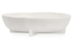 Coprivasi>Bizzotto CIOTOLA DECORATIVA HISAR BIANCO 31X30,5