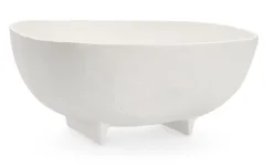 Coprivasi>Bizzotto CIOTOLA DECORATIVA HISAR BIANCO 26,5X27
