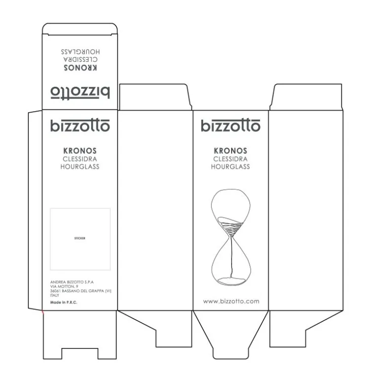 Oggettistica>Bizzotto CLESSIDRA KRONOS ARGENTO-BIANCO H29,3