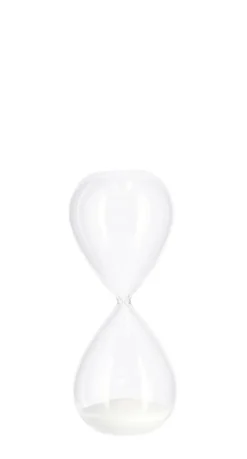 Oggettistica>Bizzotto CLESSIDRA KRONOS TRASPARENT-BIANCO H20,3