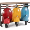 Carrelli Ed Espositori>Bizzotto CONSOLLE BAR TRIS VESPA COLOR