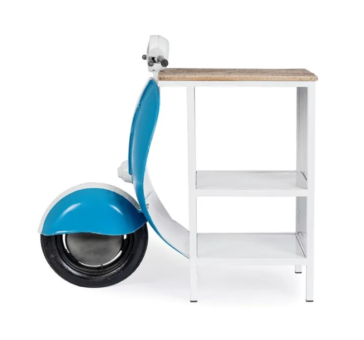 Carrelli Ed Espositori>Bizzotto CONSOLLE BAR VESPA BLU