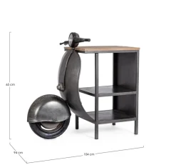 Carrelli Ed Espositori>Bizzotto CONSOLLE BAR VESPA METAL