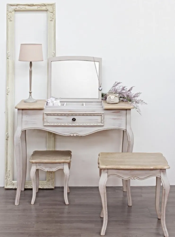 Consolle>Bizzotto CONSOLLE IN LEGNO CON SPECCHIO - CLARISSE