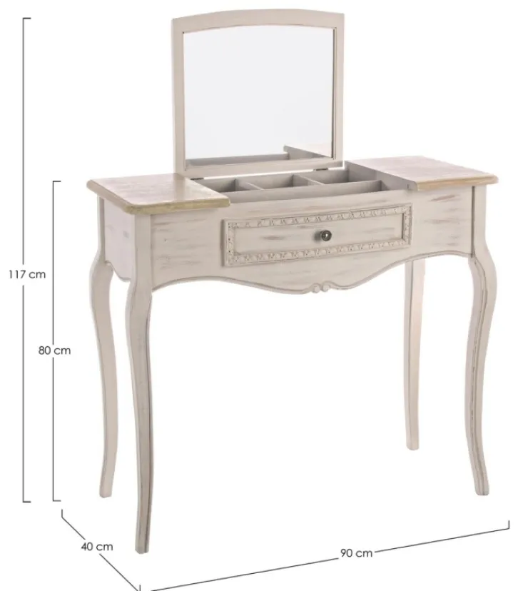 Consolle>Bizzotto CONSOLLE IN LEGNO CON SPECCHIO - CLARISSE