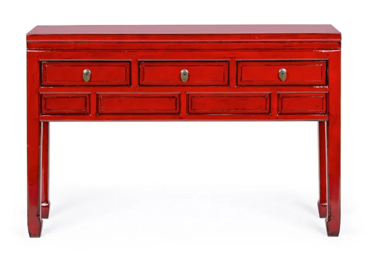 Consolle>Bizzotto CONSOLLE IN LEGNO ROSSO - JINAN