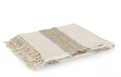 Coperte>Bizzotto COPERTA KOTRI CREMA NATURALE BLU 130X170