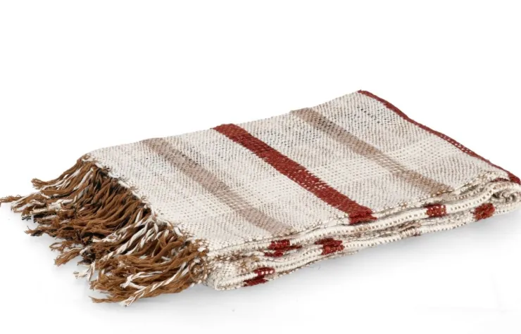 Coperte>Bizzotto COPERTA RAYRA NATURALE MARRONE 130X170
