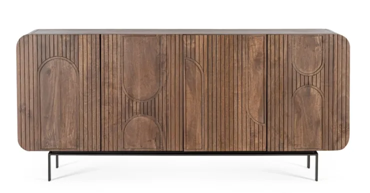 Credenze>Bizzotto CREDENZA 4 ANTE IN LEGNO - ORISSA