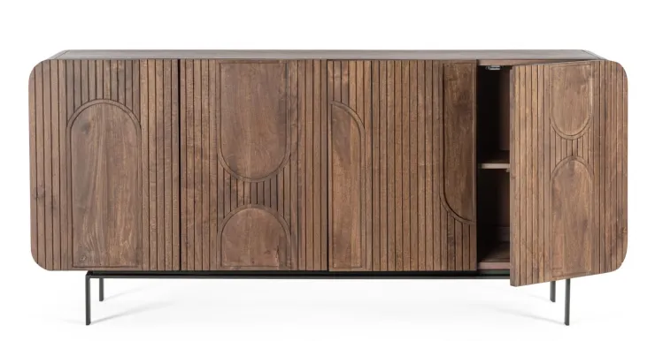Credenze>Bizzotto CREDENZA 4 ANTE IN LEGNO - ORISSA