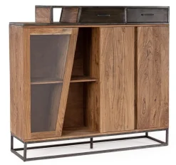 Credenze>Bizzotto CREDENZA ALTA IN LEGNO - JANAK