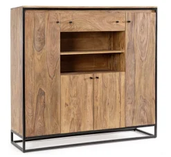 Credenze>Bizzotto CREDENZA ALTA IN LEGNO SHEESHAM - NARTAN