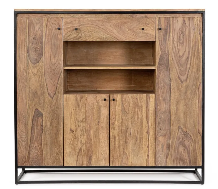 Credenze>Bizzotto CREDENZA ALTA IN LEGNO SHEESHAM - NARTAN
