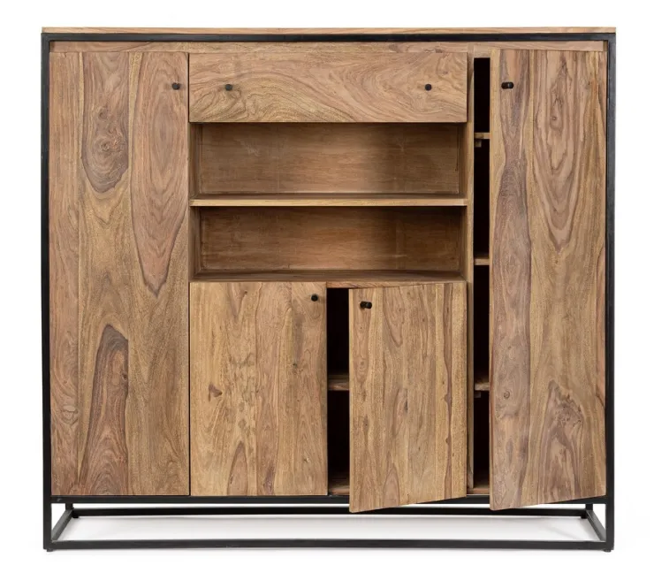 Credenze>Bizzotto CREDENZA ALTA IN LEGNO SHEESHAM - NARTAN