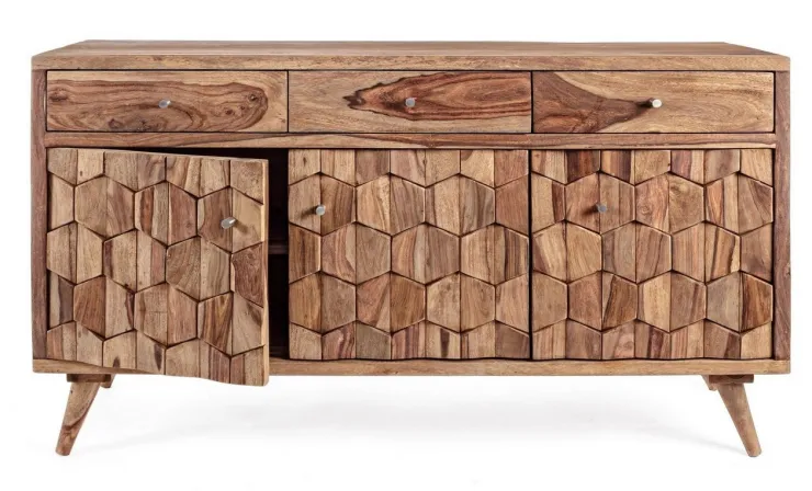 Credenze>Bizzotto CREDENZA IN LEGNO 3 ANTE - KANT