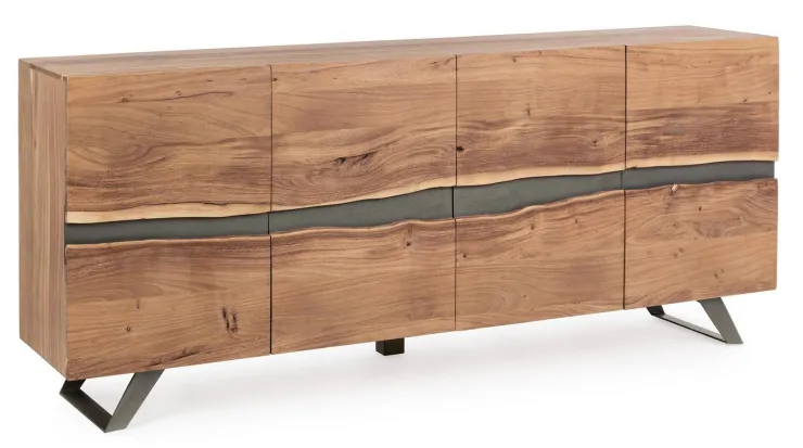 Credenze>Bizzotto CREDENZA IN LEGNO 4 ANTE - ARON