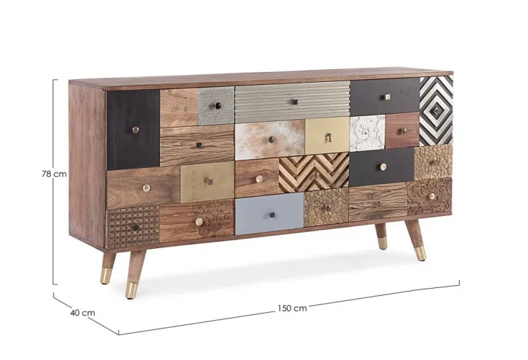 Credenze>Bizzotto CREDENZA IN LEGNO - DHAVAL