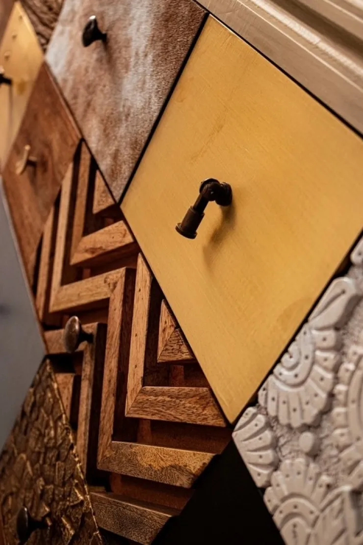 Credenze>Bizzotto CREDENZA IN LEGNO - DHAVAL